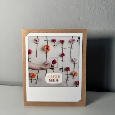 Karte „Blumige Grüße“
