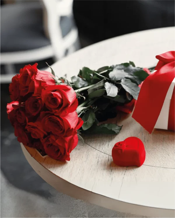 Rote Rosen pur
